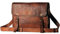 ALASKA EXPORTS Laptop Messenger Bags for Men Genuine Leather Vintage Crossbody Satchel Briefcase Bag With Adjustable Strap for Work Office Business College (Brown)