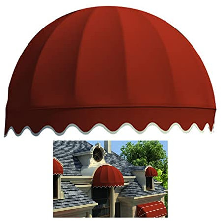 LJIANW Einziehbare Markise, Bogenmarkise Draussen Überdachung Regendicht Anti-UV Anti-Schnee, Tür Vorbau Fenster (Farbe : Red, Größe : 120x60cm)