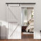 CCJH 182CM/6FT Sliding Door Track Barn Door Hardware Kit Closet Box Rail Hidden Roller Minimalist Modern Style