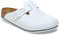 BIRKENSTOCK Boston Pro Leder Clogs - Hochwertige zertifizierte Berufsschuhe für Medizin, Gastronomie und Service, Farbe: White, Gr: 37