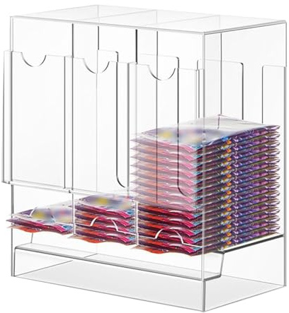 Generico Dispenser pack - a 3 slot per carte, distributore di biglietti da visita, archiviazione del distributore di carte e organizzatore | Organizzatore di salvati spa