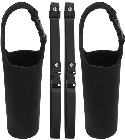 Parliky 2 Pièces Housse Néoprène pour Bouteille Eau avec Sangle Portable Étui Isolant Compatible avec Bouteilles Acier Inoxydable et Plastique Pratique pour Activités Extérieures