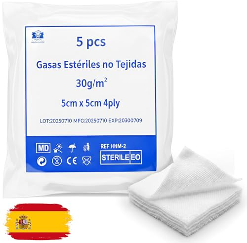 Gasas Estériles no Tejidas, 200 Unidades, medidas 5cm x 5cm. (200, 5 x 5 cm)