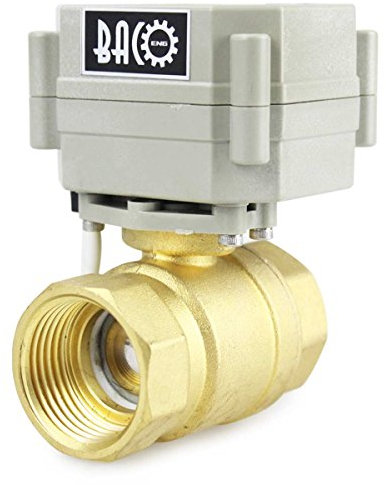 BACOENG AC110-230V 2 Wege 1 Messing Motorkugelhahn Zonenventil CR202C 2 Drähte Elektrische Kugelventil NC