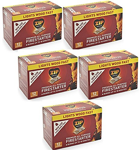 Zip Premium All Purpose Wrapped Fire Starter 60 Pack