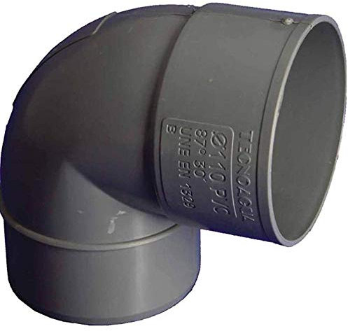 Hidrotecnoagua accesorios de pvc - Codo macho-hembra 87º diámetro 200