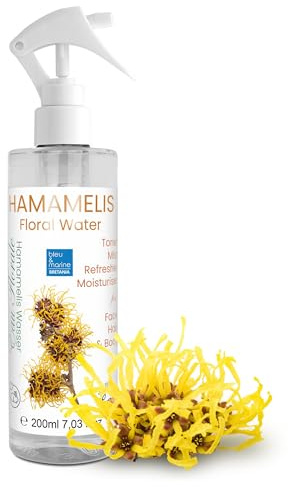 bleu & marine Bretania Häxhaselvatten 200 ml – Ekologiskt Ansiktsvatten för Fet Hud – Naturlig Ansiktsmist – Vegansk Hudvård med Rena Ingredienser för Ansikte, Kropp, Hår & Naglar