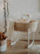 Baby Moseskorb mit Schaukelständer und dreilagiger Matratze - Baby Stubenwagen mit Holzständer - Moseskorb Bettwäsche - Handgemachter Baby-Schlafkorb - Babybett - Babyzimmer