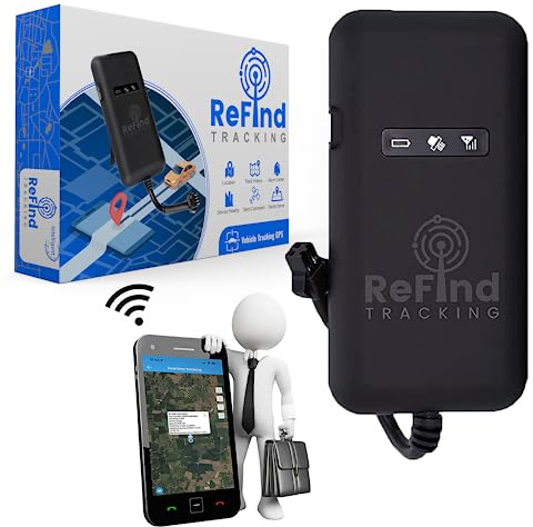 ReFind Localizzatore GPS Auto - Software Gratuito a Vita Senza Canoni Mensili. Antifurto GPS per Auto, Bici, Moto, Furgoni, Caravan e Barche (SIM da Ricaricare)