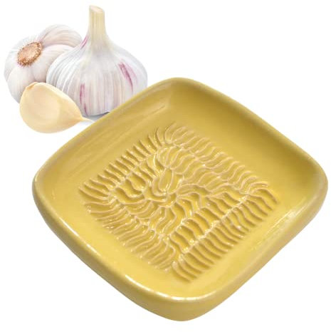 Finlandia ANCKERAMIC® - Rallador de cerámica como rallador de nuez moscada, rallador de ajos, rallador de jengibre, fabricado en Finlandia (amarillo del desierto)