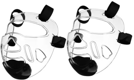 HONITANO 2 Pièces Protecteur Visage Arts Martiaux et Détachable pour Taekwondo et Karaté Équipement de Sparring Jeunes avec Protection Faciale Confortable
