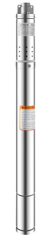 Pompa per fontana profonda da 2, in acciaio inox, 370 W, pompa sommersa 1000 l/h, approvvigionamento idrico per agricoltori, 50 m, irrigazione fontana e torre d'acqua Ip65, massimo 5 bar