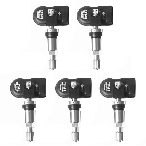 Onchdbfhuu 5 Sensor MX Programable 315 MHz + 433 MHz Universal 2 En 1 de Control de Presión de Neumáticos TPMS Tool-Program para