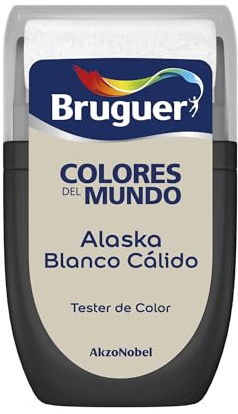 Bruguer Tester Colores del Mundo Pintura para paredes monocapa Alaska Blanco Cálido