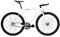 FabricBike - Original Pro Collection, Hi-Ten Stahl, Fahrrad Fixed Gear, Single Speed, Urban Commuter, 8 Farben und 3 Größen, 10,45 kg (Talla M). (Pro White & Matte Black, L-58cm)