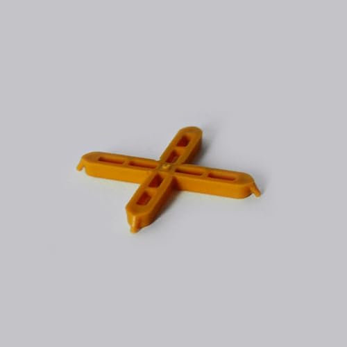 200 pcs 7mm X Shape Tile and Brick Spacer. Plastic Hollow Structure for DIY Tiles, Bricks, Paving Slabs, Patio, Wall & Floor Removable Levelling Tool