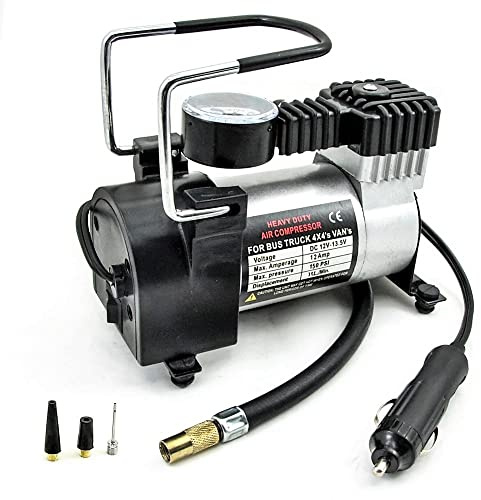 ded Compresor de Aire para Coche Inflador de Neumáticos, Ruedas, Bomba de inflar 12V CC 150 PSI Autos, Moto, Bicicleta, balones, Camas, Botes inchables.