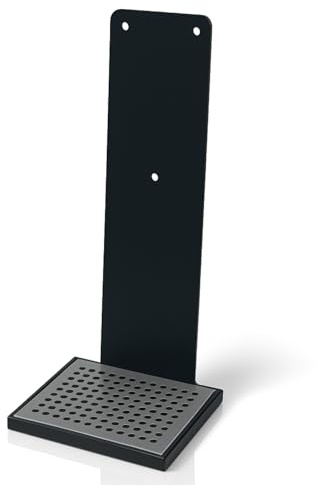 Blanc HYGIENIC Tischständer Cosmos aus Edelstahl mit Auffangschale in Edelstahl, Anthrazit oder Weiß für Desinfektionsspender Sensor Cosmos Farbe Anthrazit