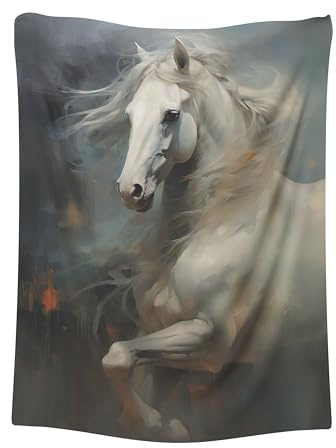 CAPITUNEISKINEPA Horse Blanket Gift Cool Thin Blanket Small Blanket for Travel 30 x 40