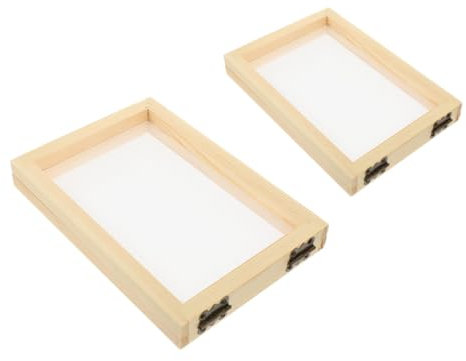 Anneome 2Stücke DIY Papierschöpfrahmen aus Papierherstellung Rahmen für Handgemachtes Papier Bastelarbeiten und Kreative Projekte Papierherstellung Werkzeuge und Zubehör