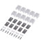 Aluminio Disipador Térmico Kit, 10 Piezas Disipador Térmico De Aluminio, Disipador Calor + M3 Tornillo + Arandela + Casquillos Y Goma Silicona, Para Transistor