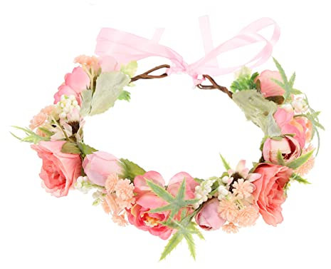 Healeved Coroncina Floreale Elegante Per Ghirlanda Stoffa Per Fotografie e Occasioni Speciali Accessorio Per Feste e Matrimonio