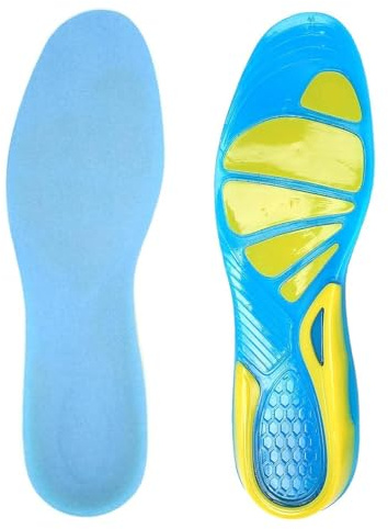 MtnLaur Solette Gel Silicone Uomo Donna, Solettes per Scarpe Sportive, Gel Solette Ortopediche Plantare Arch Support, Possono Essere Tagliate, Cuscinetto Sperone Calcaneare e Fascite Plantare(39-42EU)