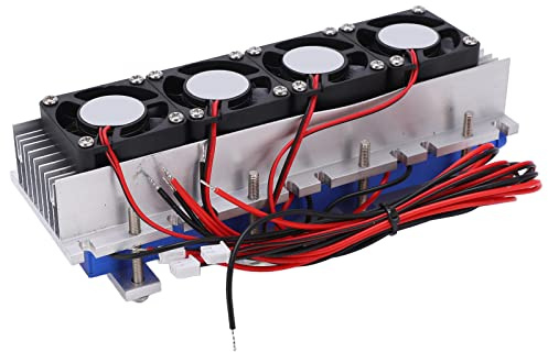 Pissente 12V Thermoelectric Cooler, thermoelectric cooler Peltier Refrigeration Semiconductor Air Cooling Device, thermoelectric cooling sysm for 20L Space Cooling with 4 Fans Low Noise No Refrigerant