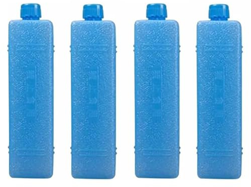 KxrTpx 4 Pack Freezer Blocks, Small Ice Packs for Coolers, Reusable Ice Blocks for Air Coolers and Cool Bags, 200ML Ice Crystal Boxes for Travel, Camping, Picnic and Food Preservation