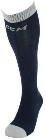 CCM Socklinerk Chaussettes de hockey Senior Taille 37-46, bleu marine, taille unique