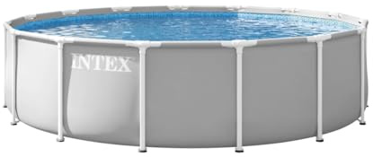 Intex 26724ND 4.57m x 1.07m Prism Frame Premium Pool Set (Includes Filter Pump, Safety Ladder, Ground Cloth, Pool Cover)