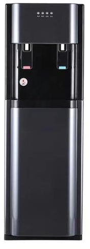 Dispensador independiente de agua alimentado por red eléctrica con funciones de agua fría, caliente y tibia para uso en sala de estar