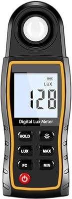 Ljusmätare Luxmetr 360° Lyxmätare Med Bakgrundsbelysning Ljusmätare MAX MIN FC Luxometer 200000 Lux Meter Lätt att transportera