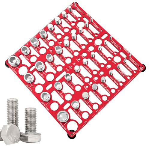 Misuratore di filettatura, strumento di misurazione delle dimensioni dei bulloni, strumento di identificazione portatile versatile, dispositivo di identificazione di bulloni e, per padre