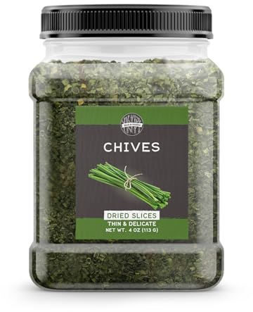 Birch & Meadow 4 oz of Dried Chives, Thin & Delicate, Sauces & Soups