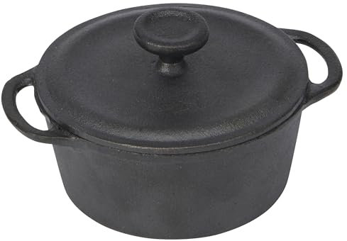 GoodCook Mini-Dutch Oven aus Gusseisen, vorgebrannt, Schwarz