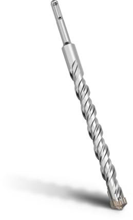 MOXPIFY SDS Plus - Broca para hormigón (20 x 260 mm, con 4 cortes de metal duro y doble hélice), para hormigón, piedra, piedra natural