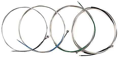 Cellosaiten (A-D-G-C) Stahl Nickel-Chrom umsponnen mit vernickeltem Kugelkopf für 4/4 3/4 1 4 Cellos