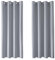 MRTREES Grey Blackout Eyelet Curtains 84 Drop, Thermal Curtains for Bedroom Living Room, 2 Panels 66x84 Inch 168x214 CM Light Grey
