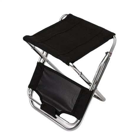 Silla Plegable de Camping trípode Taburete, Portátil de 3 Patas de Silla trípode con de Almacenamiento, Taburete Plegable portátil Silla portátil Taburete Plegable