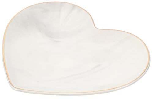 Générique Plateau De Rangement En Marbré En Forme De Cœur Pour Bijoux Décoration De Bureau Coupelle à Bijoux Et Rangement De Bougies Style Nordique