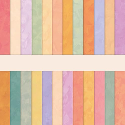 24 Sheets Boho Scrapbook Paper Set, 12x12 Inch Coloured Double-Sided Decorative Craft Paper for DIY Art Card Making Scrapbook Photo Frame Decor Gift Decoration, 24 Designs (B)