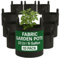 Bronte Heritage Grow Bags for Vegetables - 10-Pack Fabric Pots with Handles, 22L (6 Gallon) Black Garden Bags for Planting Potato, Tomato, Strawberry or Chili Plants. Outdoor or Indoor Containers