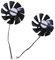 SLXLYH Ventola di raffreddamento FD10015M12D 4Pin 12V VGA scheda grafica ventola di raffreddamento per RX580 2048SP 8G D5 Fan