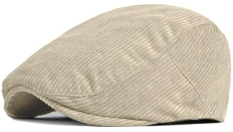 YAMEE Berretto Basco Uomo in Velluto a Coste,Cappello Pittore Piatto Classico,Cappello Flat cap Newsboy Vintage,Cappello da Caccia,Taglia Unica