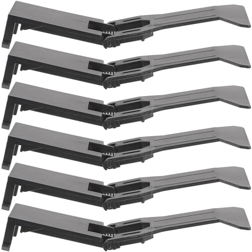 CALLARON Clip Porta Contanti in Plastico Nero 6 Pezzi per Cassetto Registratore di Cassa Design Portatile Versatile per Piccole Imprese e Negozi