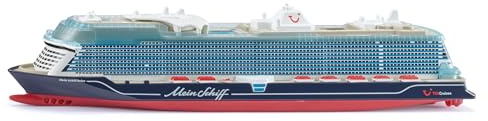 Siku 1731 Mein Schiff Relax nave da crociera 1:1400 con ponti fedeli nei dettagli, metallo/plastica, multicolore, nave giocattolo per gli appassionati di crociere