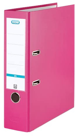 Elba Ordner A4, smart Pro, 8 cm breit, Kunststoff außen, pink