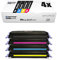 4X Eurotone kompatibler Toner für HP Color Laserjet 1600 2600 2605 DN N DTN ersetzt Q6000A-03A 124A