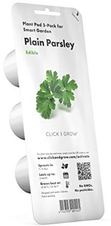 Click & Grow, Ricambio Vasi di Terriccio di Prezzemolo, Confezione con 3 Capsule